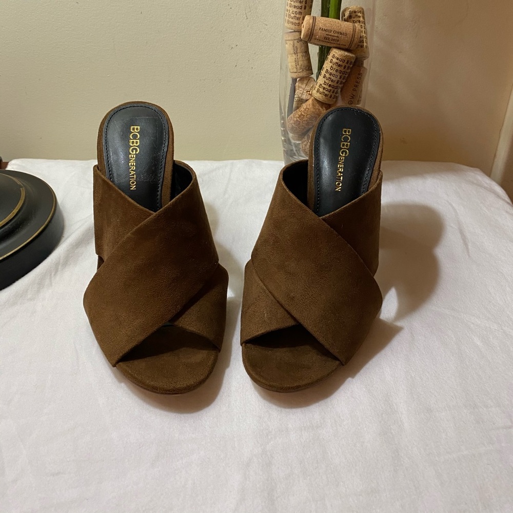 BCBG Generation Slide On Open Tow Mules